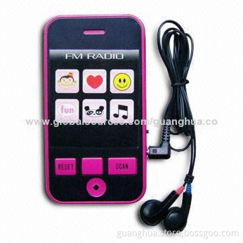 FM Radio in Cellphone Shape, Coming with Earphones